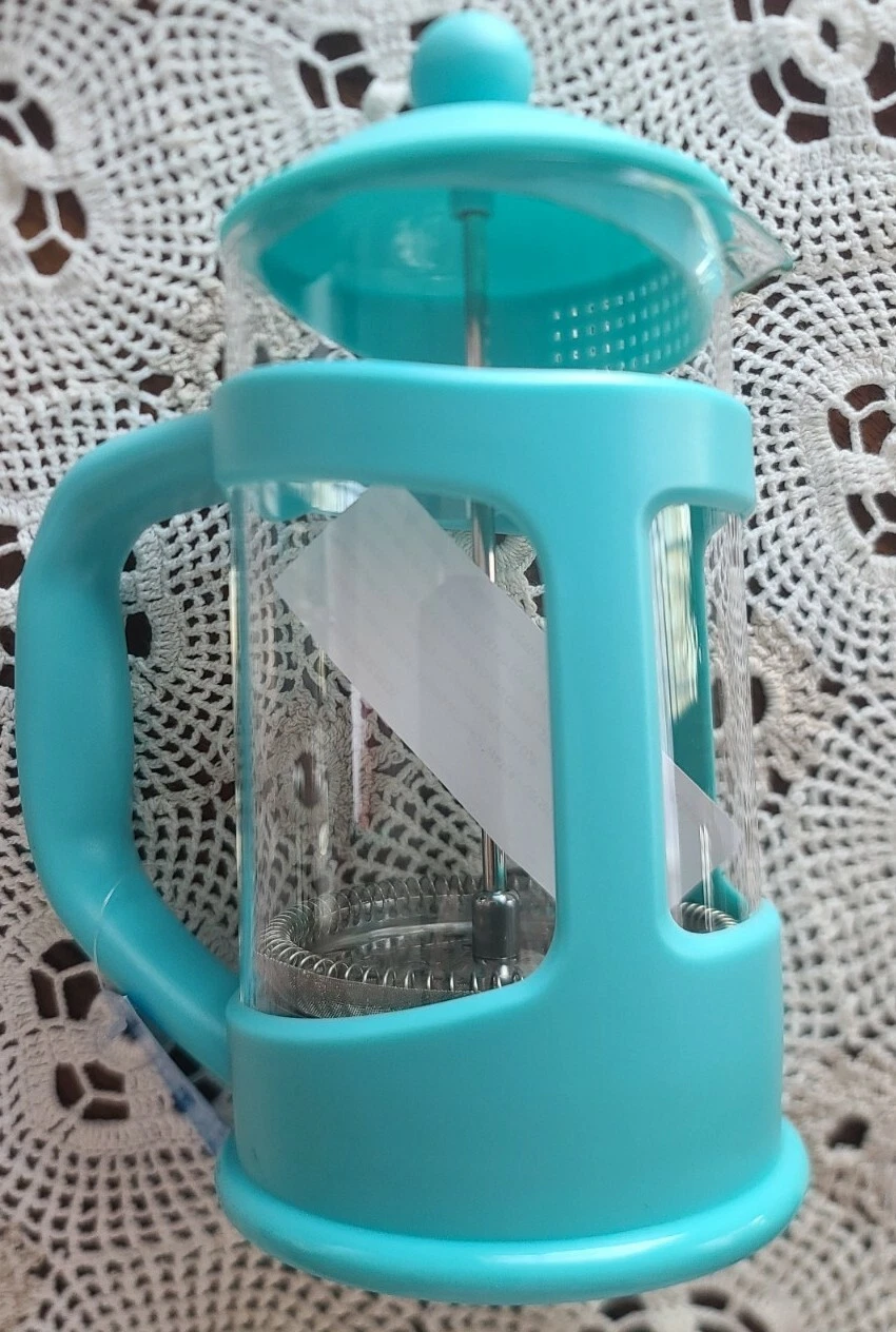 Kitchenworks ~ 8 Cup ~ Aqua ~ Coffee/French Press ~ Glass Pot ~ Plastic Handle