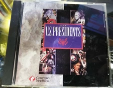 VINTAGE 1993 COMPTON'S NEWMEDIA - US PRESIDENTS REFERENCE - WINDOWS PC/DOS CD