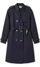 S 3.1 Phillip Lim For Target Navy Blue Women's Trench Coat Size Xs