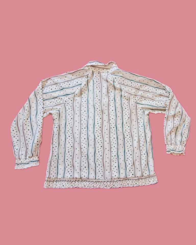 复古 90 年代 Graff California Wear 白色长袖上衣 — 第 2/4 张图片