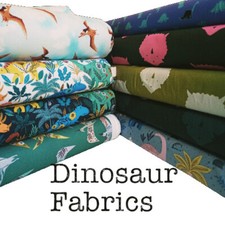 Dinosaur Cotton Fabrics for Quilting Dressmaking & Cushions 10 Designs