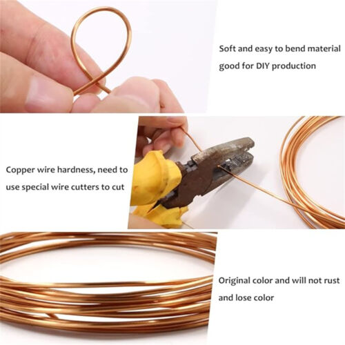 5M/10M 2mm Copper Wire Bare Uncoated New DIY Crafts Hand Crafts Hobbies Solid AU - Picture 11 of 14