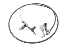 Ford C4 Transmission Kick Down Cable Braided Stainless Steel Mustang Bronco F150