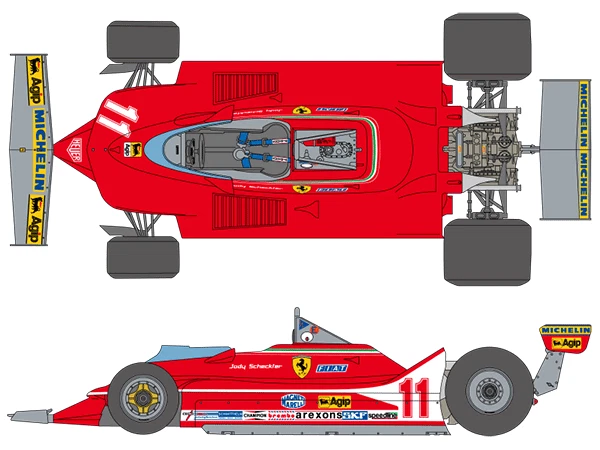 Ferrari 312t In 1/12 Scale Sports Car Toy Models & Kits for sale