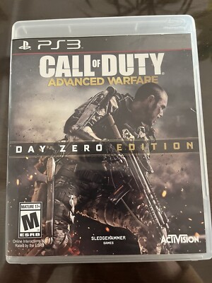 Call of Duty: Advanced Warfare Day Zero Edition (PS3, 2014) With Inserts.
