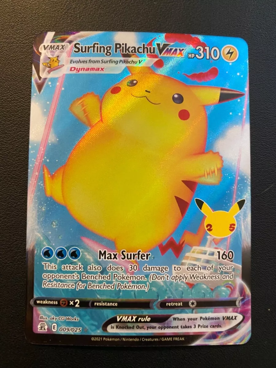 Surfing Pikachu VMAX - 9/25 - Ultra Rare