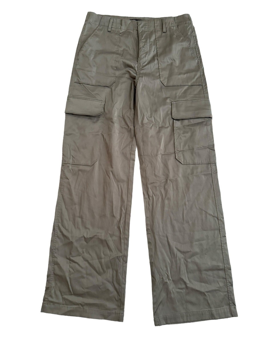 zara silk cargo pants