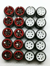 6 Spoke Rubber Tire 10 Sets Redline White Mix For Jdm 164 6 Spoke Rubber Tire 10 Sets Redline White Mix For Jdm 164