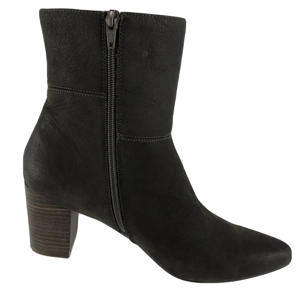 Rockport Women's Leather Gail Patch Ankle Bootie Boots Olive Grey sz 9 PRISTINE - Изображение 2 из 4