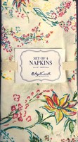 April Cornell Set Of 4 Napkins 16 X 16 Inch Cotton Floral Pink Green Teal April Cornell Set Of 4 Napkins 16 X 16 Inch Cotton Floral Pink Green Teal