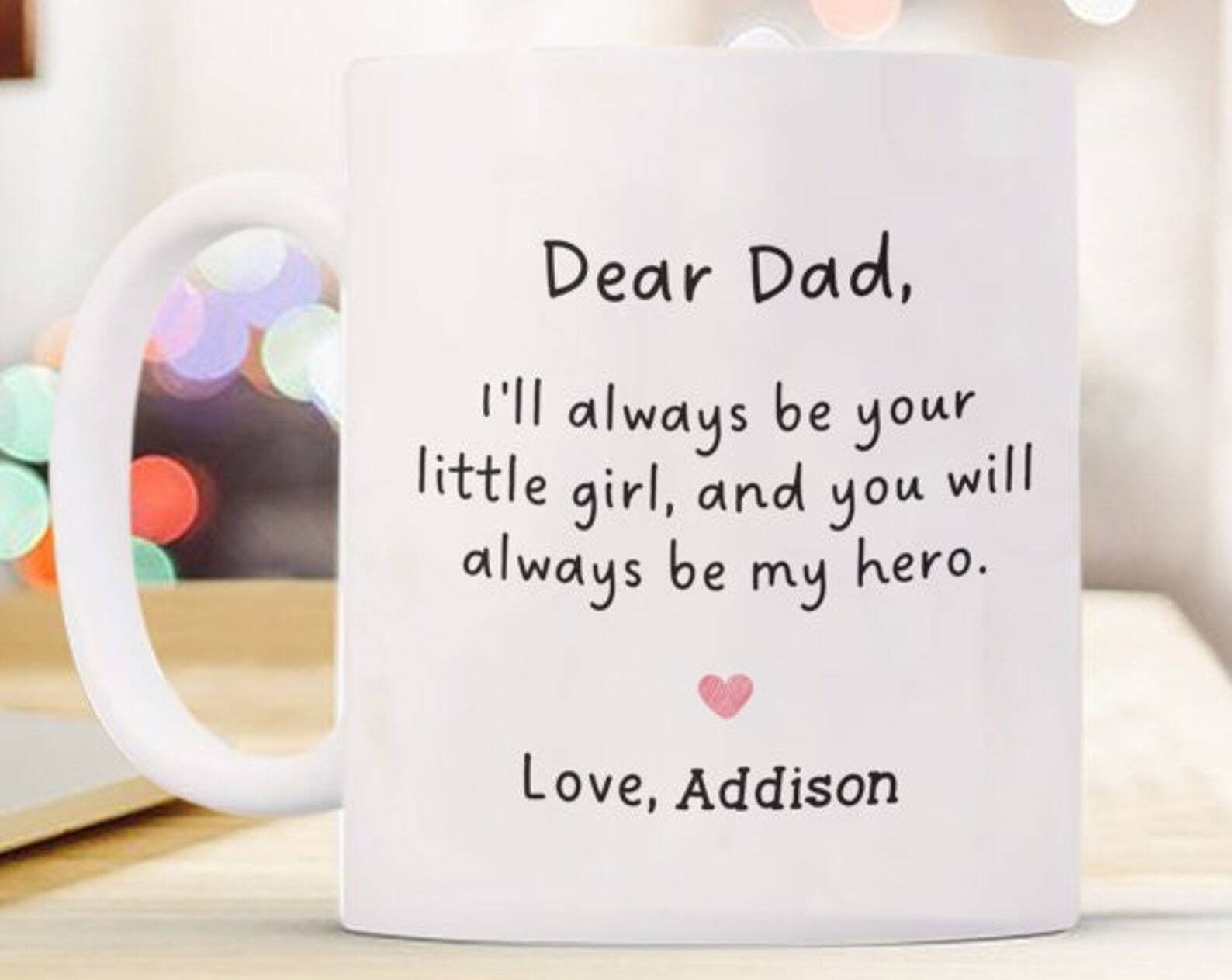 Personalized Gift For Dad Custom Dad Mug Father's Day Gift First Fathers Day Dad