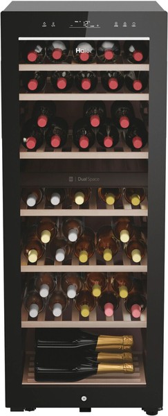 Haier HWS77GDAU1 WeinküHlschrank - 77 Flaschen - Dual Zone - LED - Schwarz-image