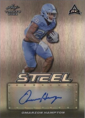 2023 Leaf Trinity Omarion Hampton #SA-OH1