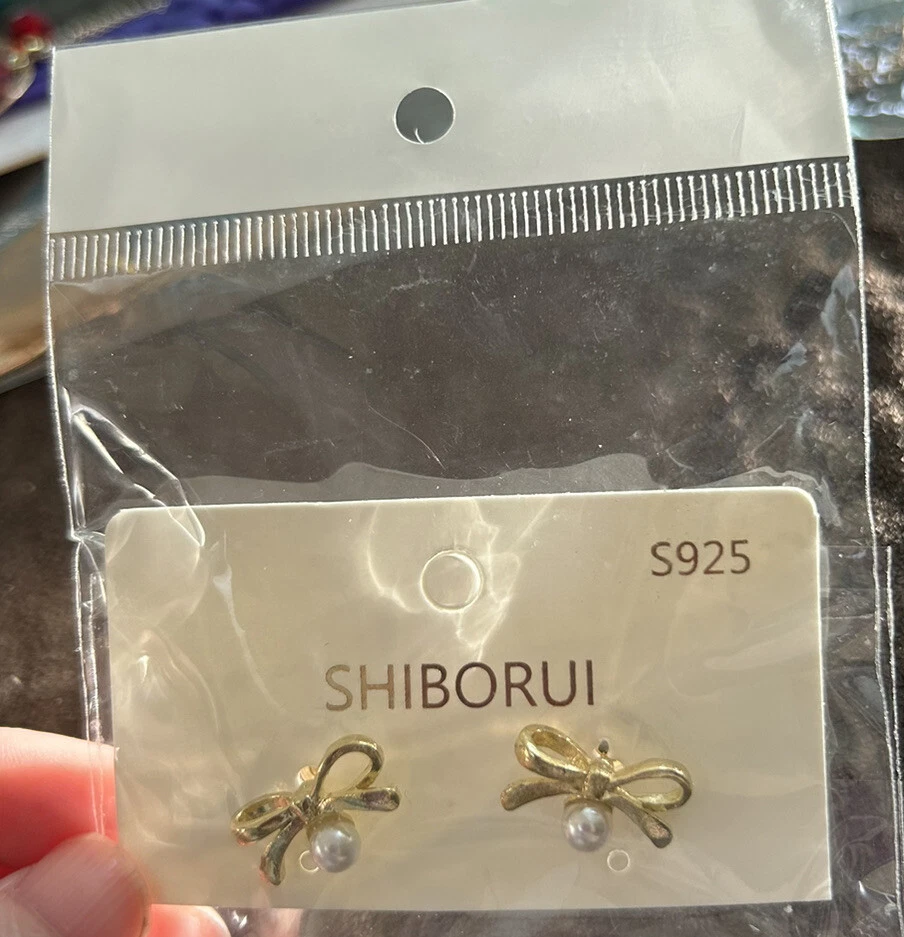 Shiborui S925 Bow Earrings