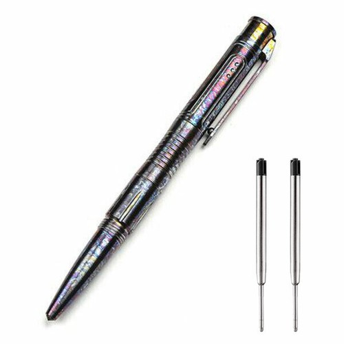Titanium Tactical Pen Pocket Ball Point Pen Outdoor Camping Survival EDC Tool - Picture 11 of 11