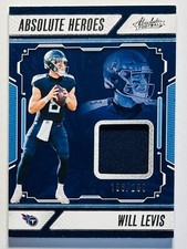 2024 Absolute Football Will Levis Absolute Heroes Memorabilia Patch /250 Titans
