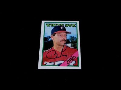 Bill Long Autographed 1988 Topps Baseball Card #309 Chicago White Sox AUTO NM