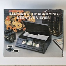 Vtg Jobar's Illuminated Magnifying Negative Slide Viewer JC 2089 Open Box, Works