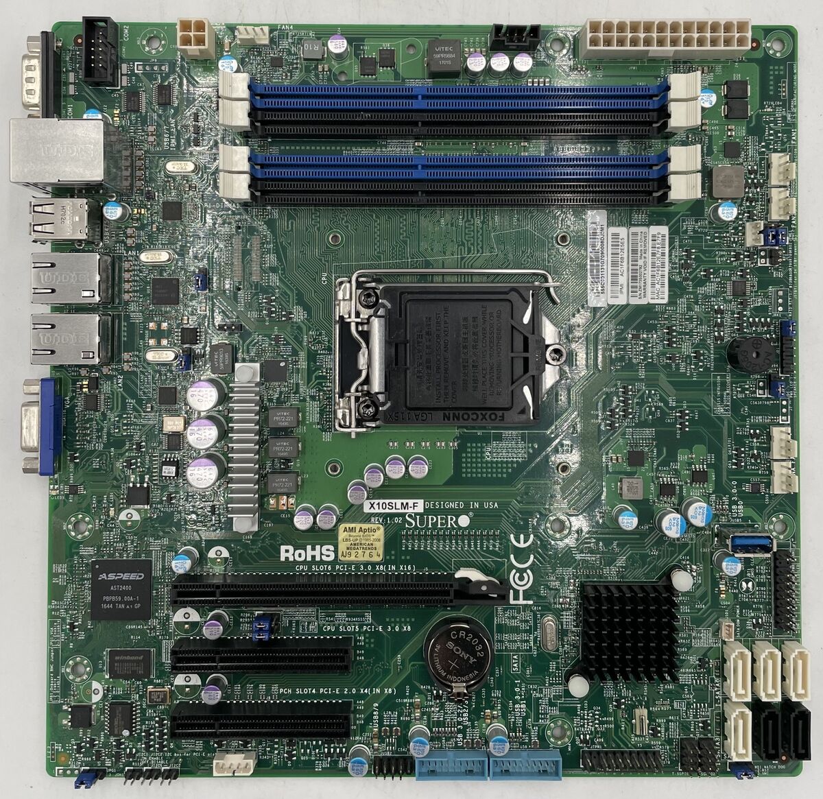 Supermicro X10SLM-F Server Motherboard, Socket LGA1150 | eBay Supermicro X10SLM-F Server Motherboard, Socket LGA1150 | eBay