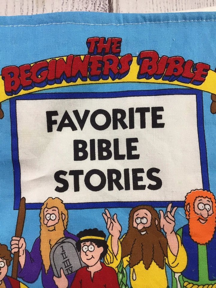 HISTORIAS BÍBLICAS FAVORITAS - Tela de tela de algodón completa libro suave para niños regalo para bebés Foto 3 de 4
