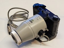 ZEISS Microskop Foto Tubus mit Beleuchtung + 35mm Kleinbildkamera + Winder