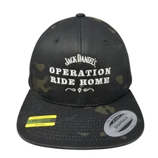 Jack Daniel's Operation Ride Home Snapback Hat Camo One Size Yupoong