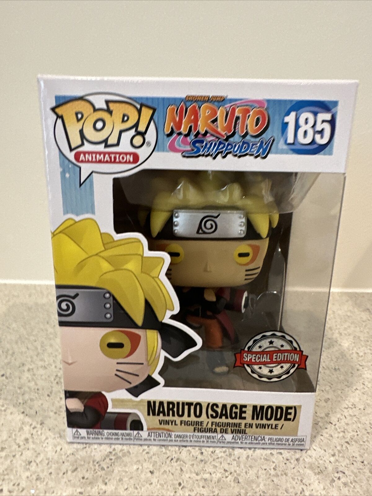  Funko Pop! Animation Naruto Shippuden: Naruto Uzamaki Sage Mode  Special Edition Multicolor Exclusive #185 : Toys & Games