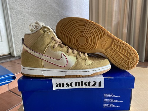 2010 Nike Dunk High Premium SB Koston Thai Temple Metallic Gold 313171 702 US 11 - Picture 19 of 24