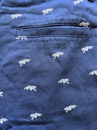 Craft Flow Childrens Bermuda Spring Summer Shorts Navy Blue Animal Print Size 10 - Picture 4 of 6