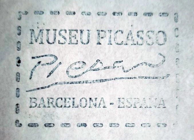 COA 巴勃罗·毕加索艺术绘画复古绘画原版签名加盖 — 第 4/4 张图片