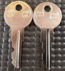 1a1 7a6 2 New Keys For All Steel File Cabinets Chicago Lock Key Cot To Your Code Ebay