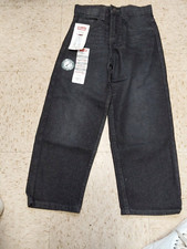 Nwt Wrangler Boys Five Star Denim Jeans Black Loose Fit 14 slim