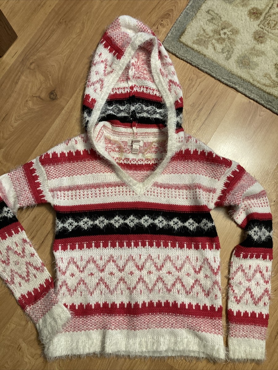Arizona Jeans(JCPenney) Fuzzy Hooded Sweater, Women's S, Soft | eBay