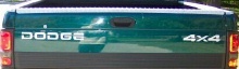 Dodge 4x4 Tailgate Lettering