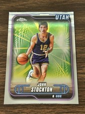 John Stockton Refractor #46 2025-26 Topps Chrome Basketball Utah Jazz