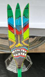 Tiki Wood Fork Wall Deco