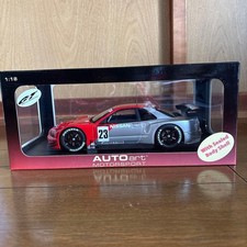 AUTOart 1/18 NISSAN Skyline GT-R R34 JGTC #23 Red Silver Box