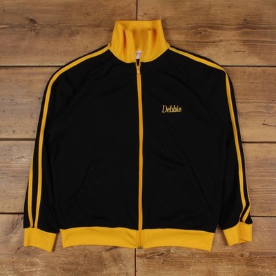 Vintage Andia Progress Track Jacket M 80s USA Made Black Womens