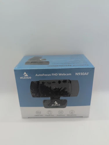 NexiGo N930AF Webcam with Software Control Stereo Microphone & Privacy Cover NEW