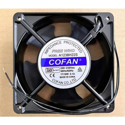 1pcs New COFAN A1238H22S 220 ~ 230V 17 / 16W 2-wire cooling fan @zx