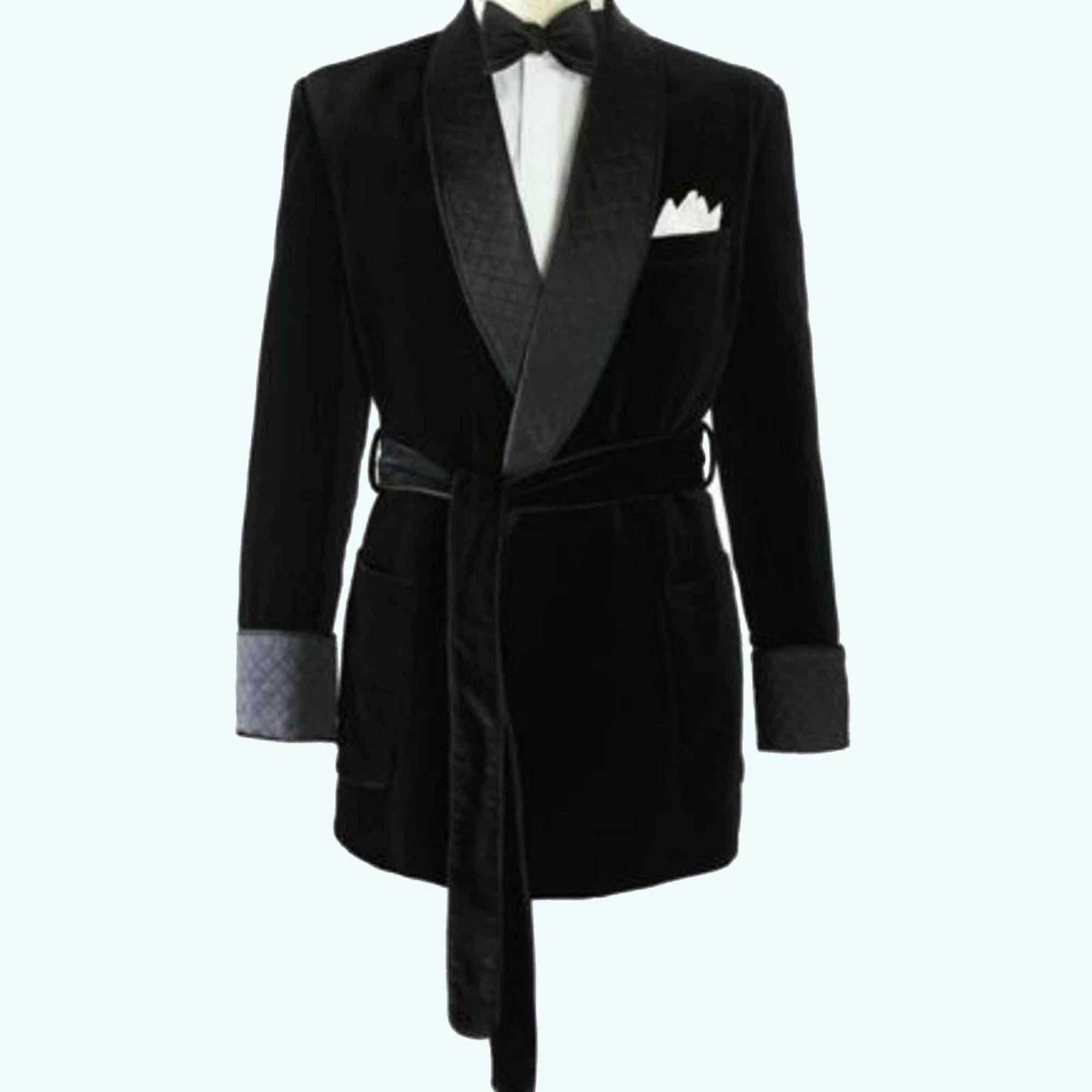 Men's Black Velvet Elegant Party Wear Evening Dinner Blazer