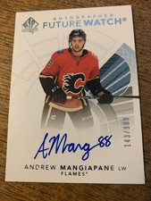 2017-18 Sp Authentic Future Watch Andrew Mangiapane Rookie Auto 143/999