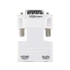 Female HDMI to Male VGA Adapter w/Audio Cable Plug&Play Laptop PC To TV