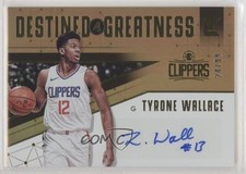 2017 Essentials Destined for Greatness Signatures 24/99 Tyrone Wallace Auto 3j2