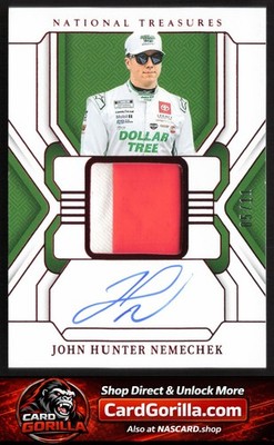 2025 National Treasures John Hunter Nemechek Premium Patches Red #/11
