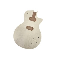 DIY guitar Body Replacement Mahogany Flame Maple Veneer Set In Heel