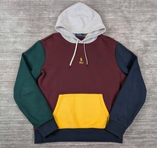 Polo Ralph Lauren Colorblock Double Knit Hoodie Size Large
