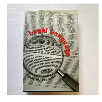 Legal Language by Peter M. Tiersma (Hardcover, Univ of Chicago Press) -A