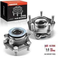 2 x Front Wheel Bearing and Hub Assembly with 5-Lug Compatible with Nissan