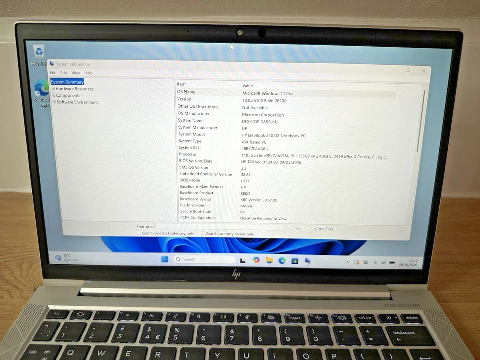 HP EliteBook 830 G8 · i5-1135G7 · 8GB · 180GB, photo 2 of 5